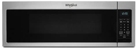 Whirlpool 1 1 Cu Ft Low Profile Over The Range Microwave Hood With Stlapplianceoutlet