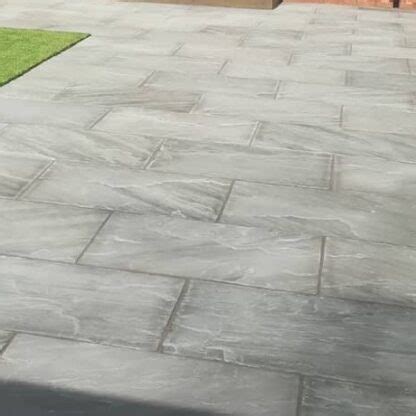 Kandla Grey X Mm Calibrated Natural Sandstone Paving Slabs