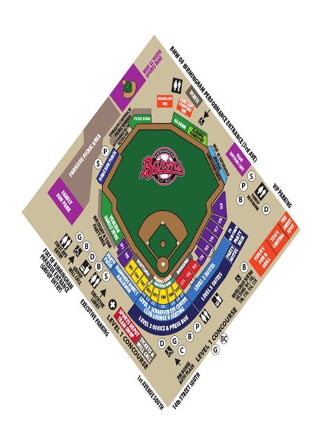 Regions Field Birmingham Barons Seating Chart