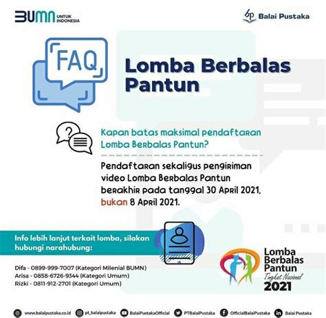 JADI WARISAN BUDAYA DUNIA TAK BENDA PERSERO ADAKAN LOMBA BERBALAS PANTUN