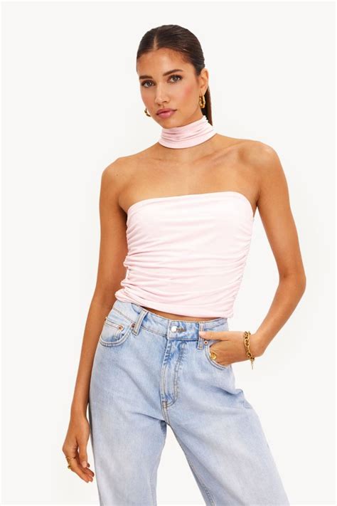 Light Pink Strapless Top Loavies