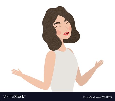 Woman Cartoon Drawing Design Royalty Free Vector Image