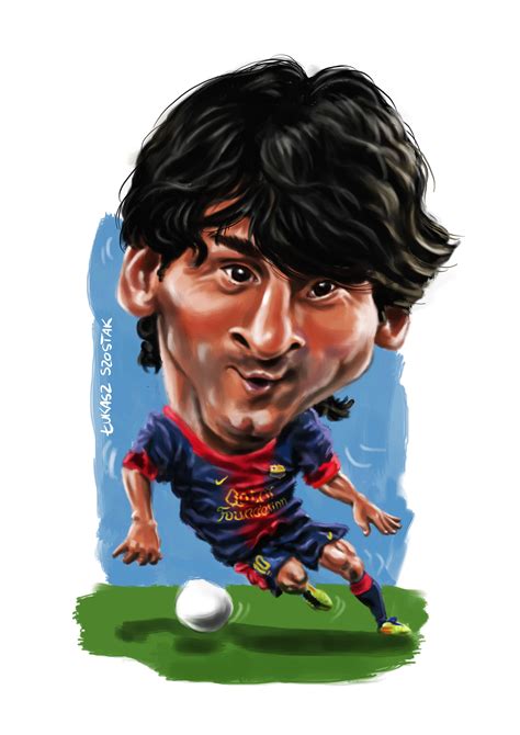 Lionel Messi Drawing Cartoon