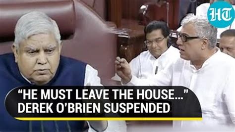 Rajya Sabha Showdown That Got Tmc Mp Derek Obrien Suspended Watch