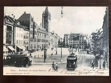 Top Basel Marktplatz Rathaus Tram Acheter Sur Ricardo