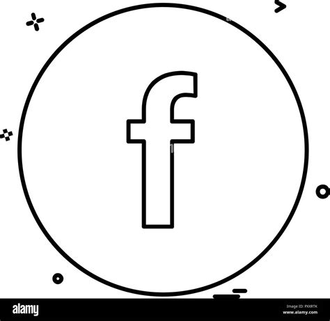 Facebook Icon Design Vector Stock Vector Image And Art Alamy