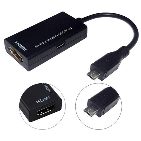 Simyoung Mhl Male Micro Usb 20 To Hdmi Female Adapter Cable For