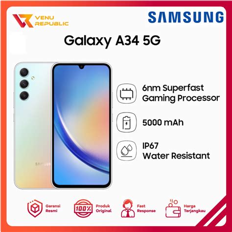 Jual Samsung Galaxy A34 5G 8 128GB 8 256GB Garansi Resmi Sein 1 Tahun