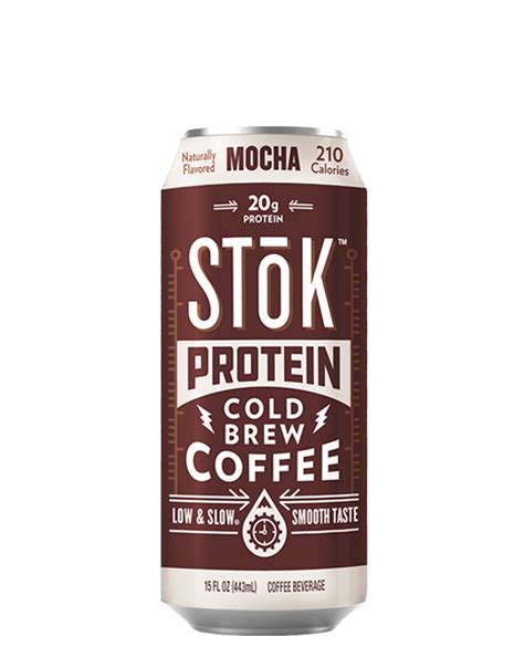 Stōk Protein Mocha Canned Cold Brew Coffee