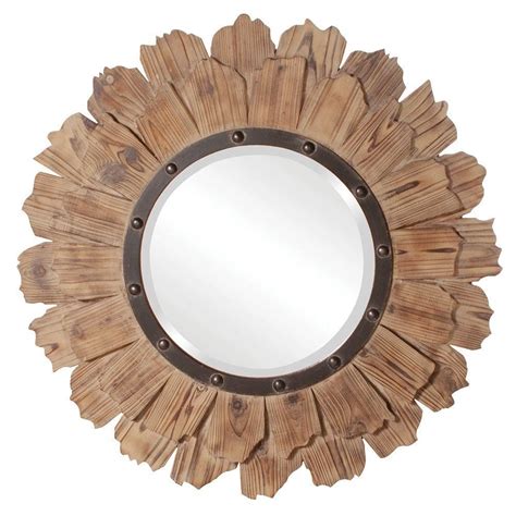 Inspirations Round Wood Framed Mirrors