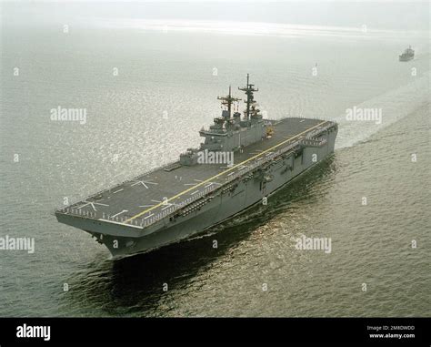 A Port Bow View Of The Amphibious Assault Ship Uss Wasp Lhd