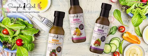 Simple Girl Salad Dressing 3 Bottle Pack Sweet Vinaigrette Sweet Mustard And