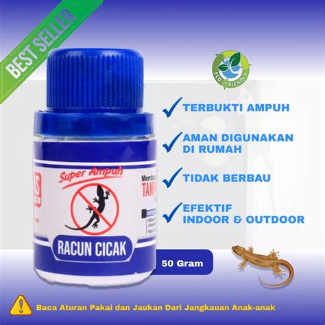 Jual Racun Cicak Dan Tokek Super Ampuh Cicak 50gram Shopee Indonesia