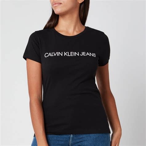 Calvin Klein Jeans Womens Institutional Logo Slim Fit T Shirt Ck