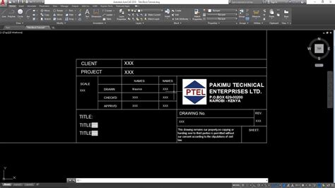 Create Title Block AutoCAD