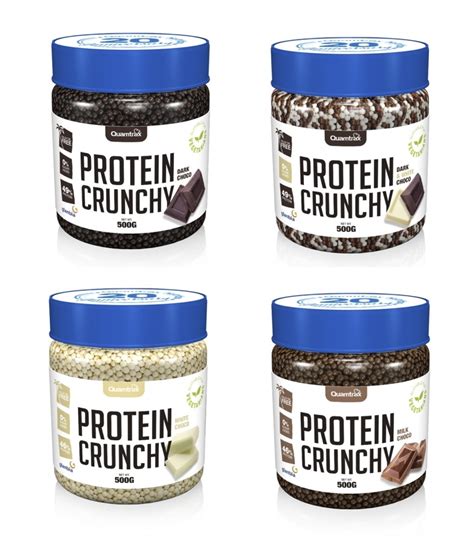 Quamtrax Protein Crunchy 500g 46 Protein Crunch Balls Topping Milk