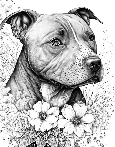 Pitbull Coloring Sheets