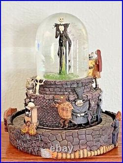 VTG Nightmare Before Christmas Halloween Town Snow Globe Music Jack ...