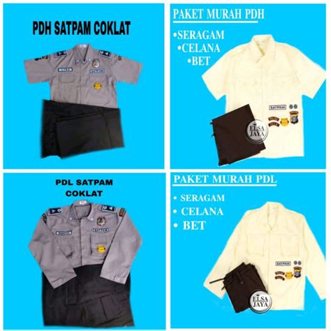 Jual Seragam Pdl Baju Pdl Setelan Pdl Security Seragam Satpam Baju