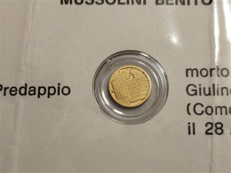 Italy Coincard Commemorativa Del Centenario Della Nascita Di Benito