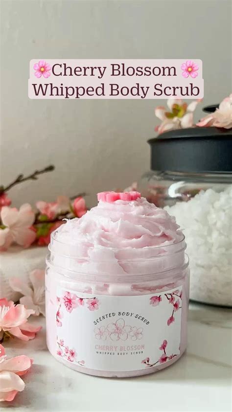 Cherry Blossom Whipped Body Scrub Using Whipped Soapbase 3