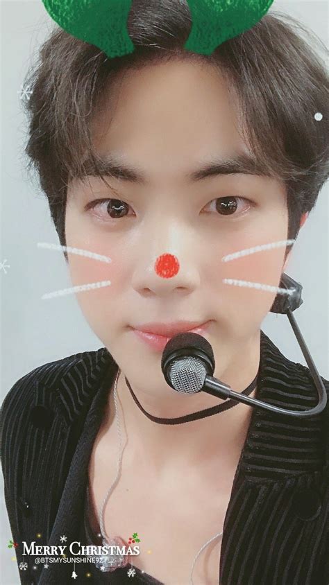 Jin 💕 Merry Christmas 🎄☃️ ️🎀 Bts Jin Seokjin Kim Seokjin