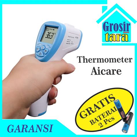 Jual Aicare Thermometer Infrared Kemenkes Thermogun Thermo Gun Tembak