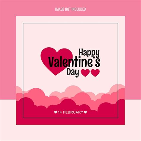 Valentinstag Liebe Instagram Social Media Post Und Banner Vorlage