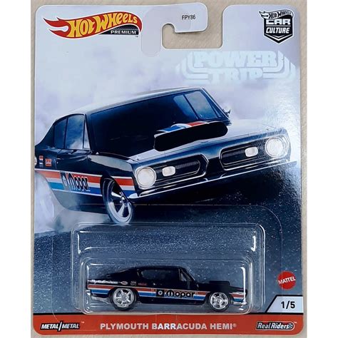 Hot Wheels Premium Plymouth Barracuda Hemi 68 Cuda Car Culture Power