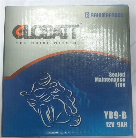 Rahimafrooz Globatt 12v 9ah Yb 9b Maintenance Free Motorcycle Battery Compatible With 4v Pulsar