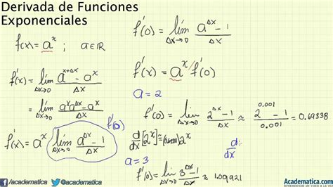 Derivada De Una Función Exponencial Youtube