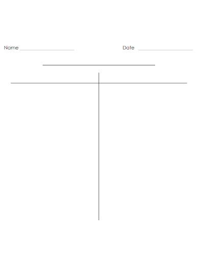 T Chart 19 Examples Format Word Excel How To Use Pdf