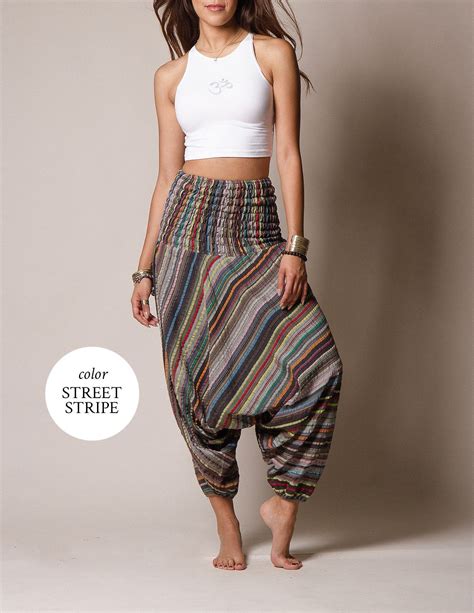 Indian Striped Harem Yoga Pants Striped Harem Pants Yoga Pants