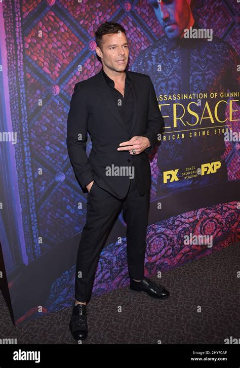 Ricky Martin Attending The Red Carpet For The FYC Screening Of The