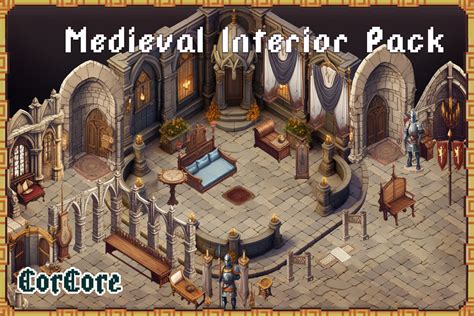 Medieval Interior Pack Corcore 2d Environments Unity Asset Store