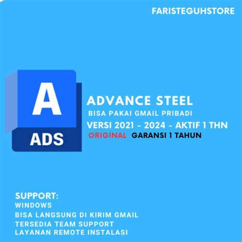 Jual Autocad Advance Steel 1 Year Original For Win Mac Bergaransi