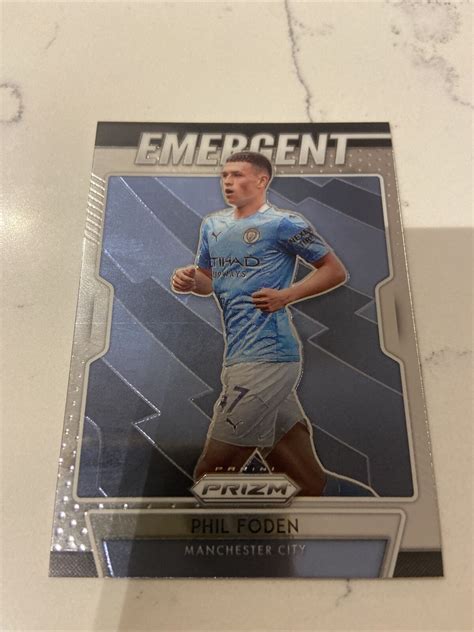 Panini Prizm Premier League Epl Silver Emergent Phil Foden Ebay