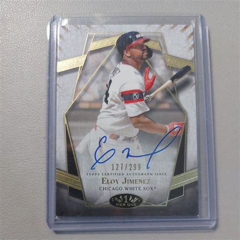 2022 MLB Topps Tier One Eloy Jimenez 299 簽名卡 限量卡 貴貴盒厚卡 球員卡 蝦皮購物