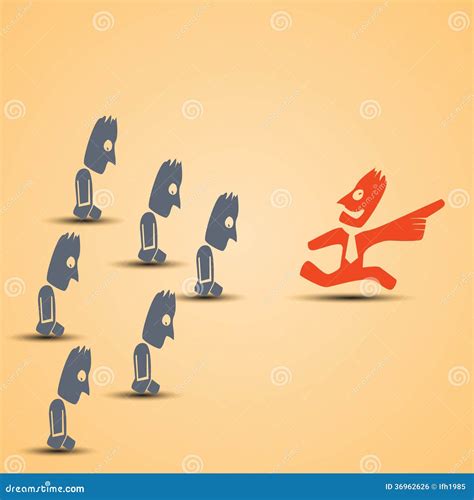 Leader In Group Royalty Free Stock Image - Image: 36962626