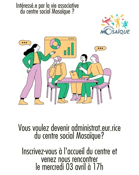 Devenez Administrateur Administratrice Du Centre Social Centre