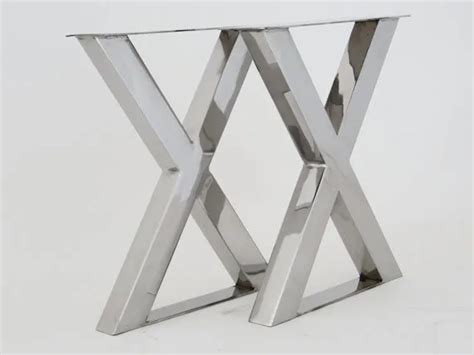 Modern Stainless Steel Dining Table Feet For Wood Furniture Design