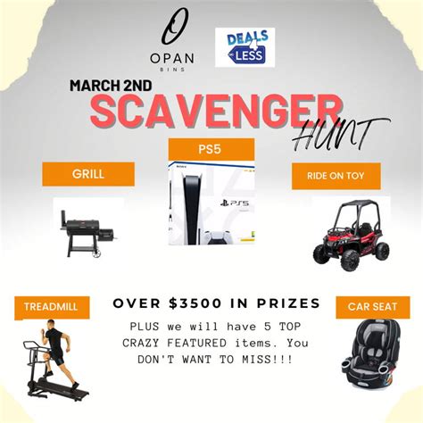 Scavenger Hunt Extravaganza Deals4less Fresno