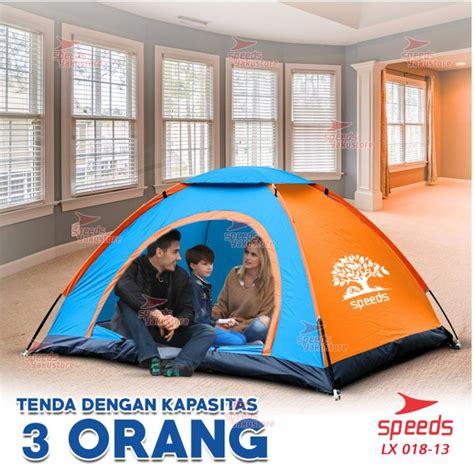 SPEEDS Tenda Camping Kapasitas Luas 2 Orang Tenda Gunung Camo Model