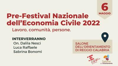 Festival Nazionale DellEconomia Civile Il 6 Maggio Primo Evento Di