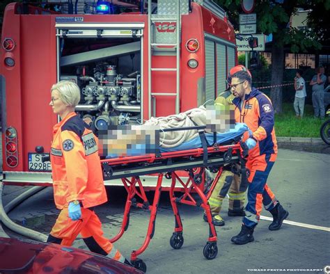 Tychy Tragiczny pożar 60 latka ratowała się skacząc z balkonu