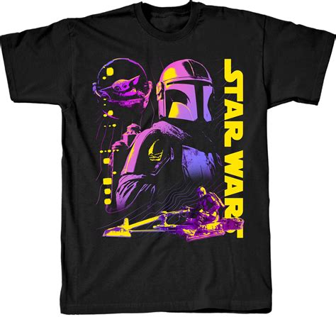 Star Wars The Mandalorian Color Pop Mens T Shirt