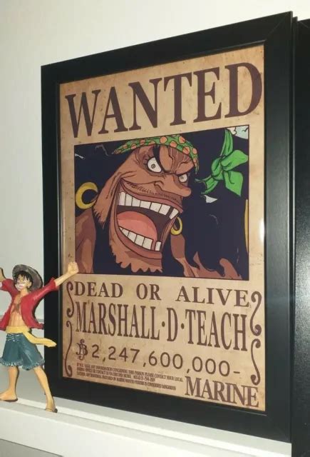 One Piece Wanted Poster Blackbeard Buy Get Free See