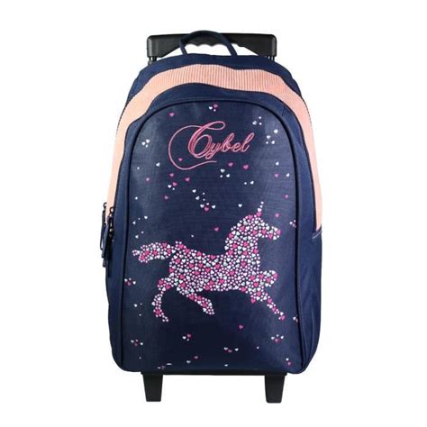 Bagtrotter Sac Dos Roulettes Cm Cybel Cheval Licorne Bleu