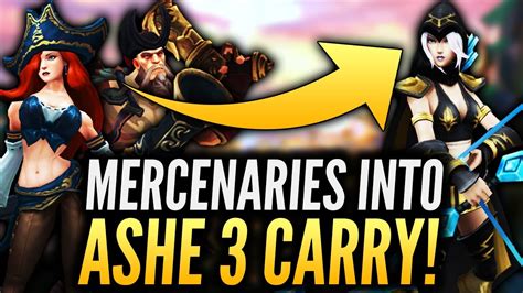 Cashing Out Mercs To Reroll Ashe 3 ⭐⭐⭐ Carry Teamfight Tactics Set 6