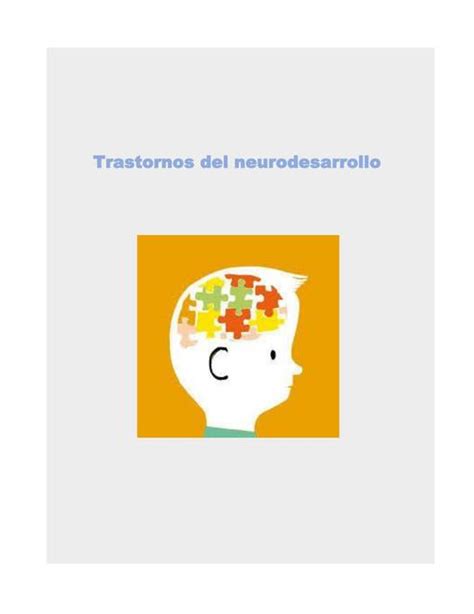 Trastornos Del Neurodesarrollo Apuntes De Psicolog A Udocz